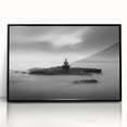 Stillness Within – Minimalist Emotive Wall Art in Black and White