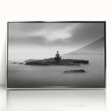 Stillness Within – Minimalist Emotive Wall Art in Black and White