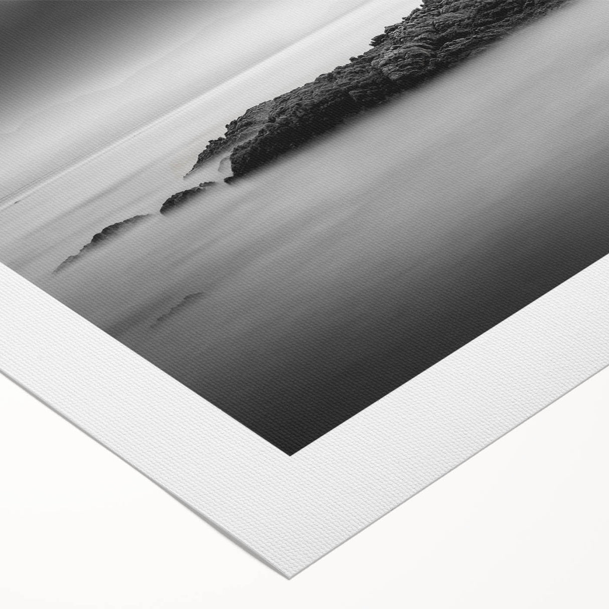 Stillness Within – Minimalist Emotive Wall Art in Black and White