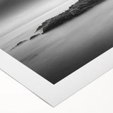 Stillness Within – Minimalist Emotive Wall Art in Black and White