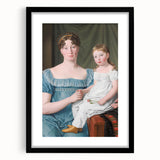 Historical Romanticism Canvas: Noblewoman and Daughter - Classic Art Print