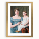 Historical Romanticism Canvas: Noblewoman and Daughter - Classic Art Print