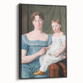 Historical Romanticism Canvas: Noblewoman and Daughter - Classic Art Print