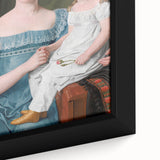 Historical Romanticism Canvas: Noblewoman and Daughter - Classic Art Print