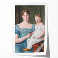 Historical Romanticism Canvas: Noblewoman and Daughter - Classic Art Print