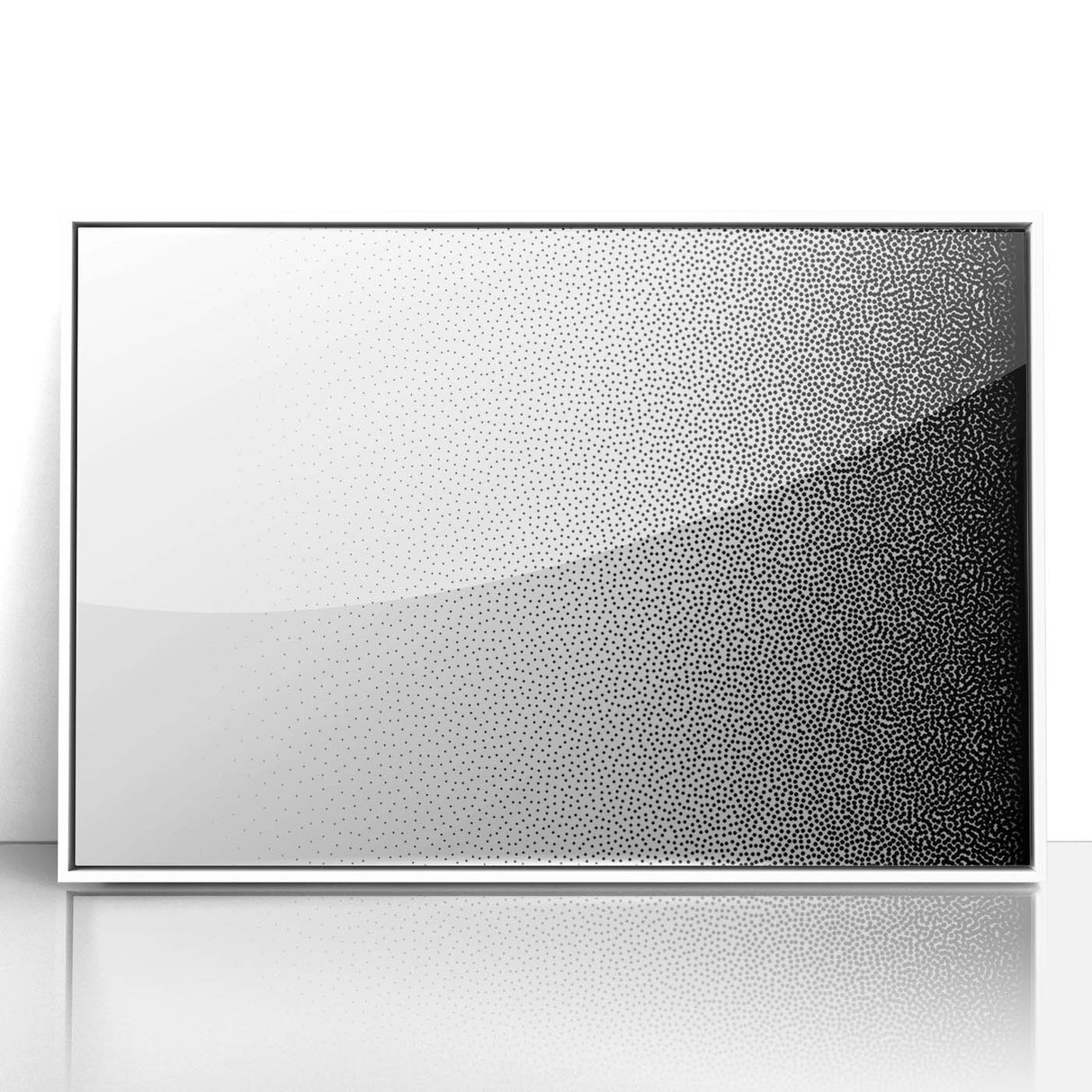 Minimalist Halftone Gradient Bedroom Wall Art – Framed & Canvas