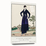 Chic Art Deco Wall Art - Le Paysage Romantique Fashion Illustration