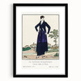 Chic Art Deco Wall Art - Le Paysage Romantique Fashion Illustration