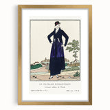 Chic Art Deco Wall Art - Le Paysage Romantique Fashion Illustration