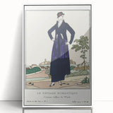 Chic Art Deco Wall Art - Le Paysage Romantique Fashion Illustration