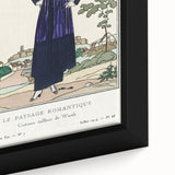 Chic Art Deco Wall Art - Le Paysage Romantique Fashion Illustration