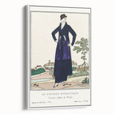 Chic Art Deco Wall Art - Le Paysage Romantique Fashion Illustration