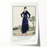 Chic Art Deco Wall Art - Le Paysage Romantique Fashion Illustration