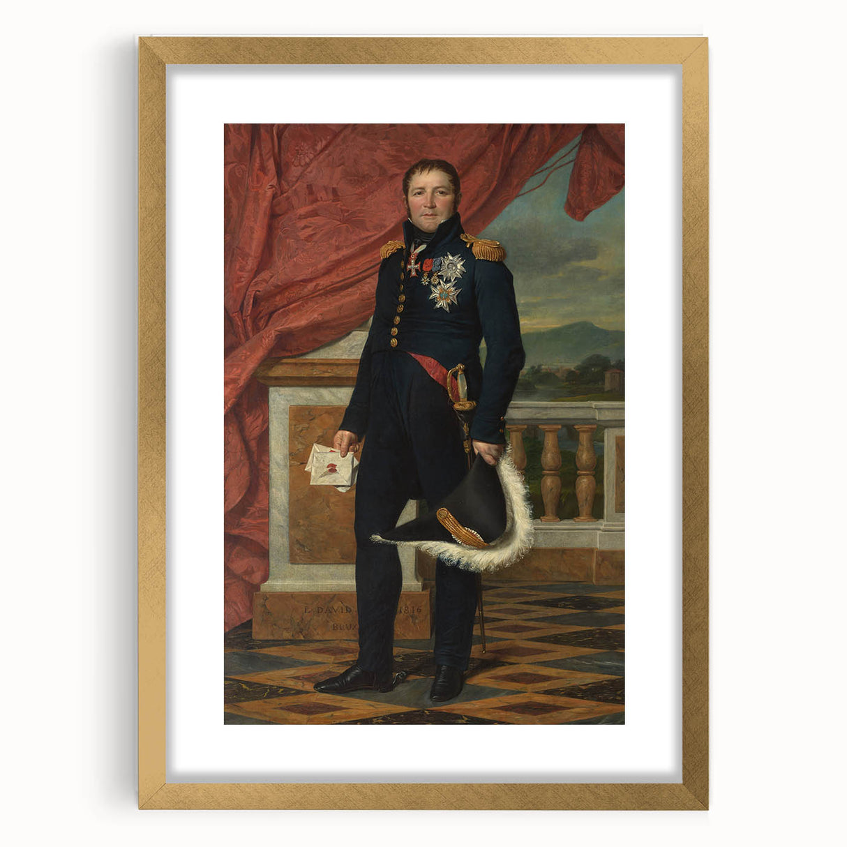 Neoclassical Art Print: General Étienne Gérard by David - Historic Portrait