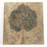 Vibrant wall art canvas featuring a floral and botanical design with colorful flowers and lush green leaves, perfect for home décor and interior styling.