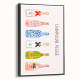 Black and white vintage poster art of a landscape scene on framed canvas, ideal for bedroom wall decor.