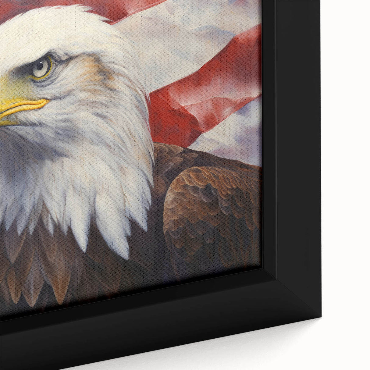 Bald Eagle & American Flag - Patriotic Wall Art for Independence Day