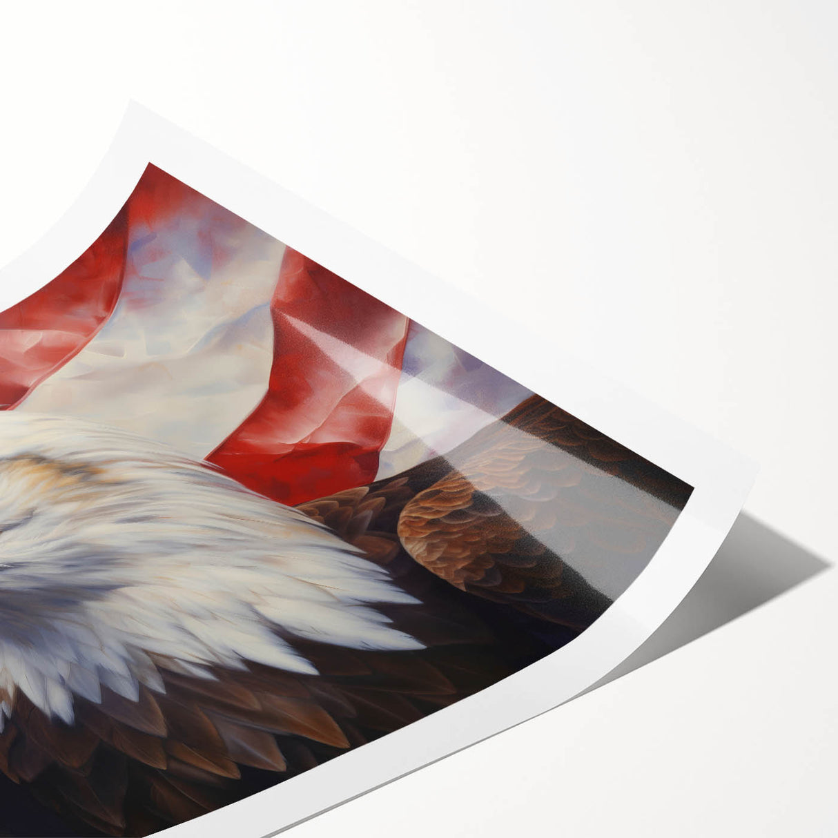 Bald Eagle & American Flag - Patriotic Wall Art for Independence Day