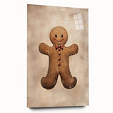 Rustic Gingerbread Man – Festive Christmas Art Prints