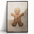 Rustic Gingerbread Man – Festive Christmas Art Prints