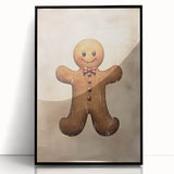 Rustic Gingerbread Man – Festive Christmas Art Prints