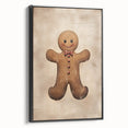 Rustic Gingerbread Man – Festive Christmas Art Prints