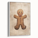 Rustic Gingerbread Man – Festive Christmas Art Prints
