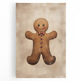 Rustic Gingerbread Man – Festive Christmas Art Prints