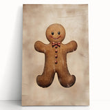 Rustic Gingerbread Man – Festive Christmas Art Prints