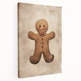 Rustic Gingerbread Man – Festive Christmas Art Prints