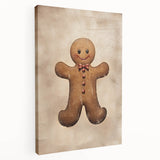 Rustic Gingerbread Man – Festive Christmas Art Prints