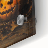 Jack O Lantern Candlelight Halloween Wall Art - Gothic Oil Painting