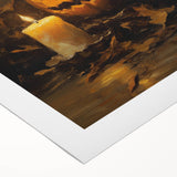 Jack O Lantern Candlelight Halloween Wall Art - Gothic Oil Painting