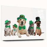 St. Patrick’s Day Pets - Festive Leprechaun Wall Art