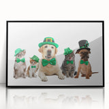 St. Patrick’s Day Pets - Festive Leprechaun Wall Art