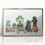 St. Patrick’s Day Pets - Festive Leprechaun Wall Art