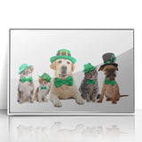 St. Patrick’s Day Pets - Festive Leprechaun Wall Art