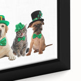 St. Patrick’s Day Pets - Festive Leprechaun Wall Art