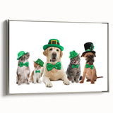 St. Patrick’s Day Pets - Festive Leprechaun Wall Art