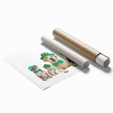 St. Patrick’s Day Pets - Festive Leprechaun Wall Art