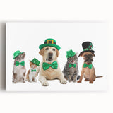 St. Patrick’s Day Pets - Festive Leprechaun Wall Art