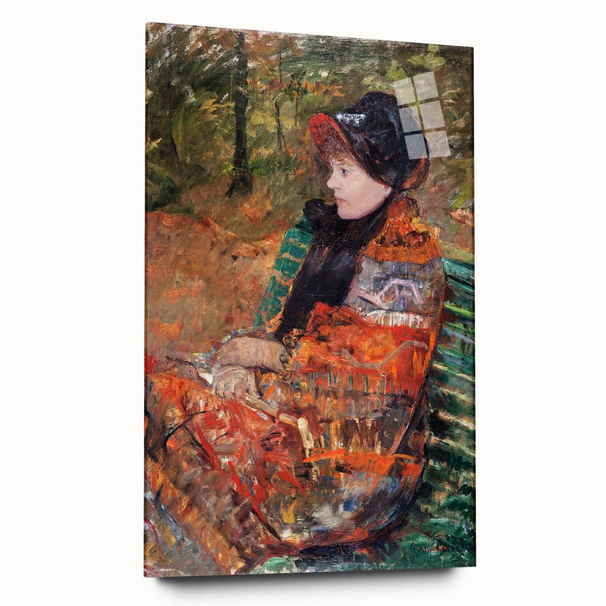 Autumn, Portrait of Lydia Cassatt - Vibrant Portrait by Mary Cassatt