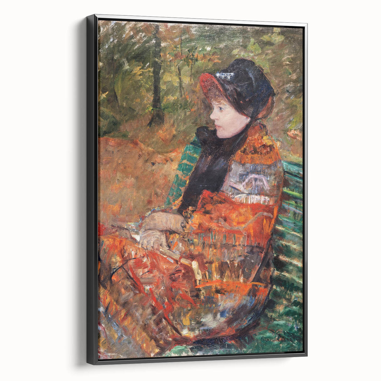 Autumn, Portrait of Lydia Cassatt - Vibrant Portrait by Mary Cassatt