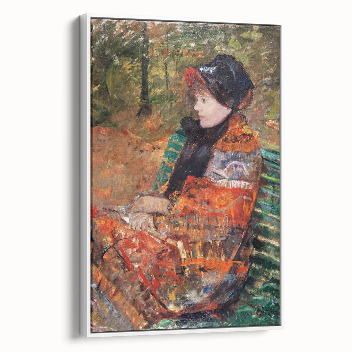 Autumn, Portrait of Lydia Cassatt - Vibrant Portrait by Mary Cassatt