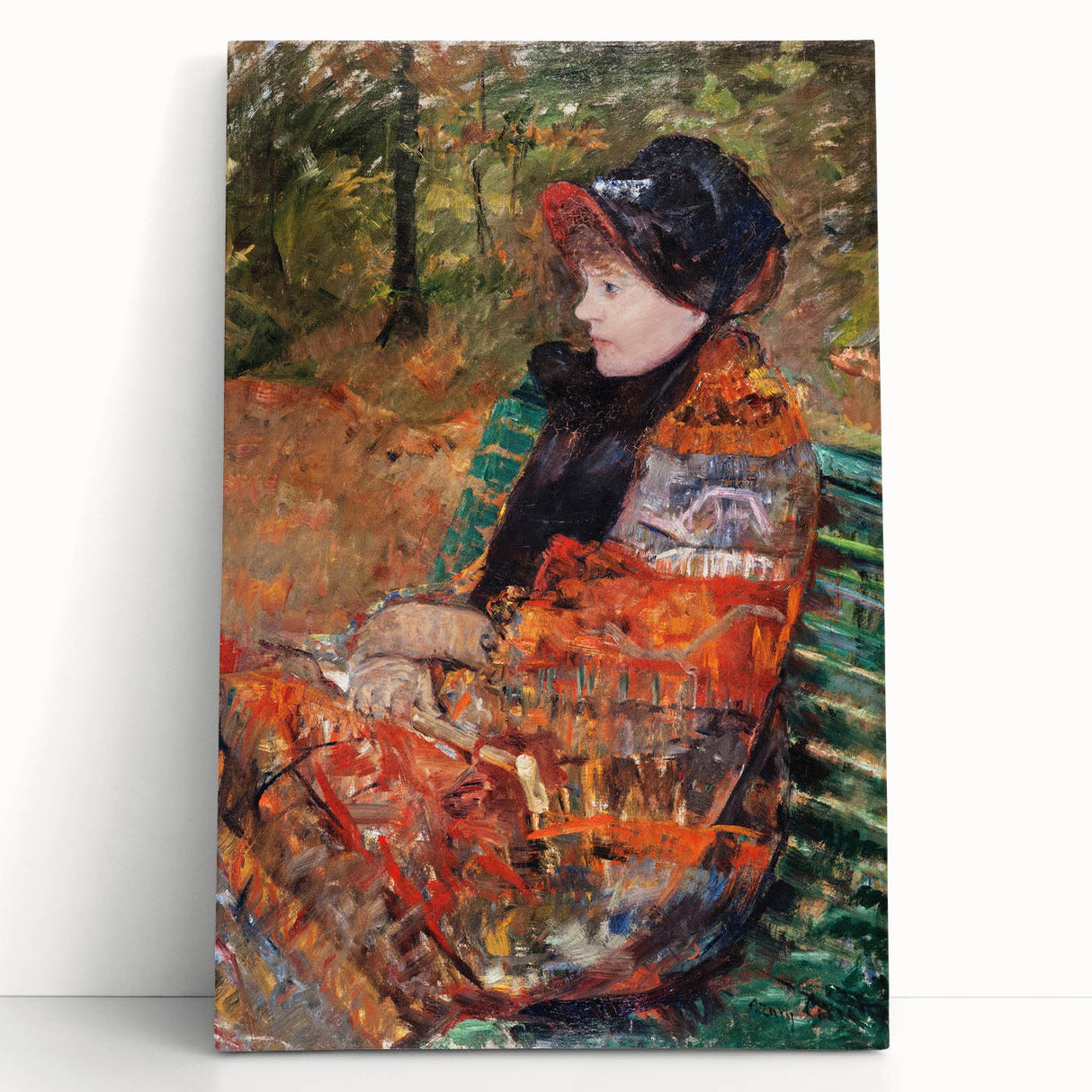 Autumn, Portrait of Lydia Cassatt - Vibrant Portrait by Mary Cassatt