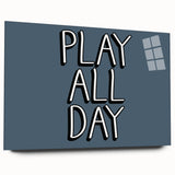 Play All Day Boys Room Wall Art – Kids Wall Art Prints for Playroom