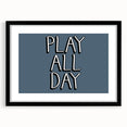 Play All Day Boys Room Wall Art – Kids Wall Art Prints for Playroom