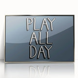 Play All Day Boys Room Wall Art – Kids Wall Art Prints for Playroom