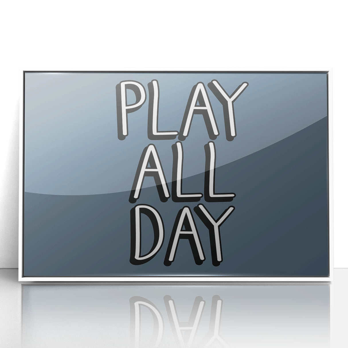 Play All Day Boys Room Wall Art – Kids Wall Art Prints for Playroom