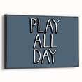 Play All Day Boys Room Wall Art – Kids Wall Art Prints for Playroom